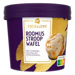 Albert Heijn AH Excellent Stroopwafel roomijs aanbieding