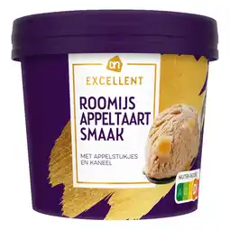 Albert Heijn AH Excellent Appeltaart roomijs aanbieding