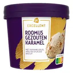 Albert Heijn AH Excellent Gezouten karamel roomijs aanbieding