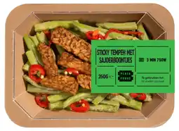Albert Heijn Plaza Foods Sticky tempeh met sajoerboontjes aanbieding