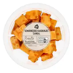 Albert Heijn AH Gemarineerde kaasblokjes sambal aanbieding