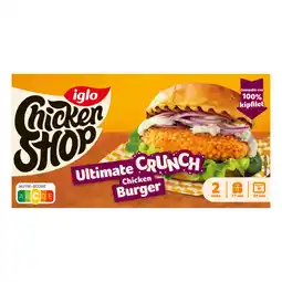 Albert Heijn Iglo Chicken shop burger ultimate crunch aanbieding