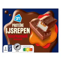 Albert Heijn AH Proteine ijsrepen karamelsmaak aanbieding