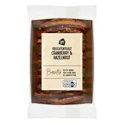 Albert Heijn AH Vruchtentoast cranberry hazelnoot aanbieding