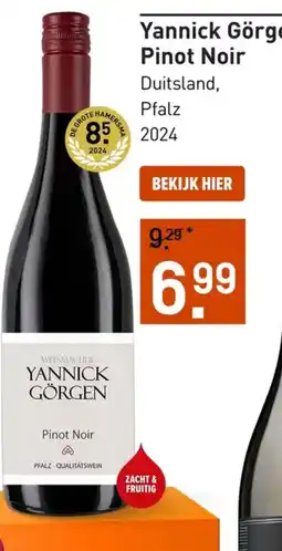 Gall & Gall Yannick Görgen Pinot Noir aanbieding