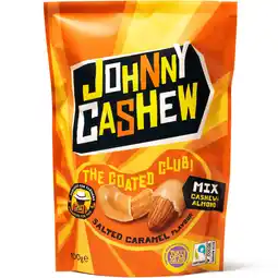 PLUS Johnny Cashew Salted Caramel Almond Cashew Mix aanbieding