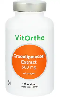 De Online Drogist VitOrtho Groenlipmossel Extract Capsules 120VCP aanbieding