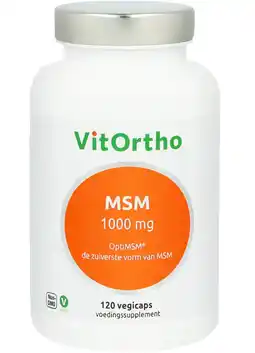 De Online Drogist VitOrtho MSM 1000mg Capsules 120VCP aanbieding