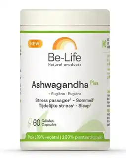 De Online Drogist Be-Life Ashwagandha Plus Capsules 60CP aanbieding