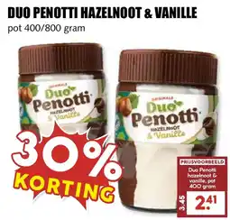 De Boerenschuur Duo Penotti hazelnoot & vanille aanbieding