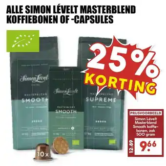 Simon lèvelt masterblend koffiebonen of -capsules