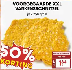 De Boerenschuur voorgegaarde xxl varkensschnitzel aanbieding