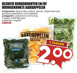 De Boerenschuur kleintje kookgroenten en/of voorgekookte aardappelen aanbieding