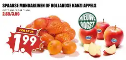 De Boerenschuur spaanse mandarijnen of hollandse kanzi appels aanbieding