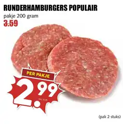 De Boerenschuur Runderhamburgers populair aanbieding