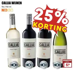 De Boerenschuur Callia wijnen aanbieding