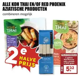 De Boerenschuur Koh Thai en/of Red Phoenix aziatische producten aanbieding