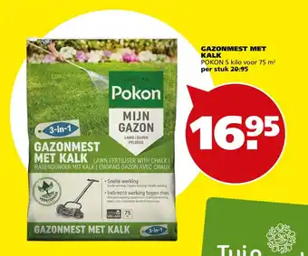 Pokon mijn gazon gazonmest met kalk