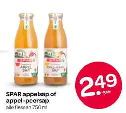 Spar SPAR appelsap of appel-peersap aanbieding