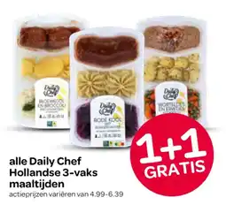Spar alle Daily Chef Hollandse 3-vaks maaltijden aanbieding