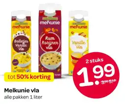 Spar Melkunie vla aanbieding