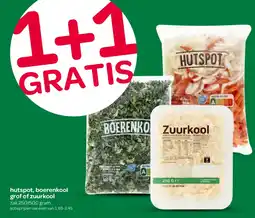 Spar hutspot, boerenkool grof of zuurkool aanbieding