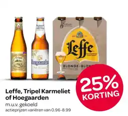 Spar Leffe, Tripel Karmeliet of Hoegaarden aanbieding