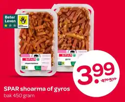 Spar SPAR shoarma of gyros aanbieding