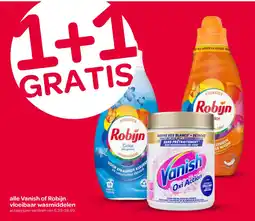 Spar alle Vanish of Robijn vloeibaar wasmiddelen aanbieding