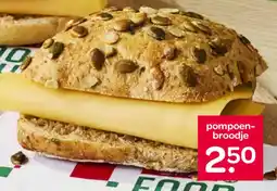 Spar Pompoen broodje aanbieding