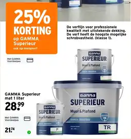 GAMMA Gamma Superieur mat aanbieding