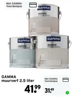 GAMMA Gamma muurverf aanbieding