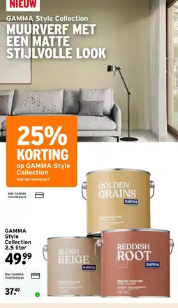 GAMMA gamma muurverf aanbieding