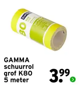 GAMMA gamma schuurrol grof k80 aanbieding