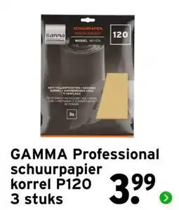 GAMMA Gamma Professional schuurpapier aanbieding