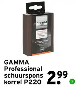 GAMMA gamma professional schuurspons korrel p220 aanbieding