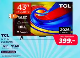 Electroworld TCL QLED TV 43QLED780L aanbieding