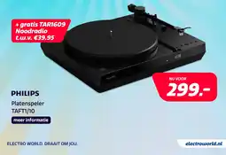 Electroworld Philips Platenspeler TAFT1/10 aanbieding