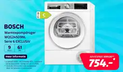 Electroworld Bosch Warmtepompdroger WQG245D9NL aanbieding