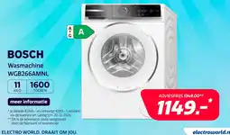 Electroworld Bosch Wasmachine WGB266AMNL aanbieding