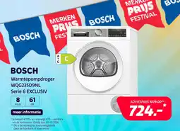 Electroworld Bosch Warmtepompdroger WQG235D9NL aanbieding