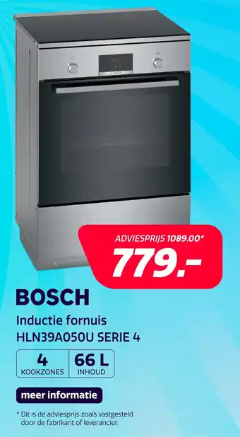Bosch Inductie fornuis HLN39A050U SERIE 4