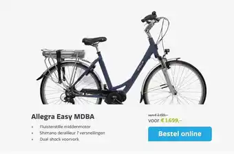 Stella fietsen Allegra easy mdba fiets aanbieding