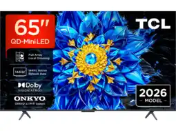 MediaMarkt Tcl 65p8l Google Tv - Ultra Hd 4k Qd-mini-led-tv 65 Inch 2026 aanbieding