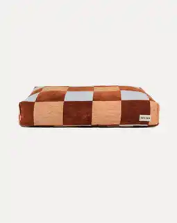 Pets Place Dogguo Block Bed - Mand - Bruin&Beige&Blauw 105x65x15 cm aanbieding