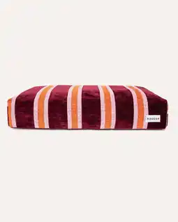 Pets Place Dogguo Stripe Bed - Mand - Bordeaux&Oranje&Lichtroze XL aanbieding