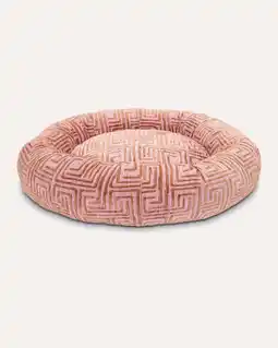 Pets Place Dogguo Maze Round Bed - Matras - Pink&Mokka M aanbieding