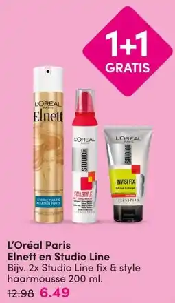 DA L'Oréal Paris Elnett en Studio Line aanbieding