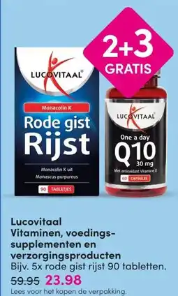 DA Lucovitaal Vitaminen, voedings- supplementen en verzorgingsproducten aanbieding