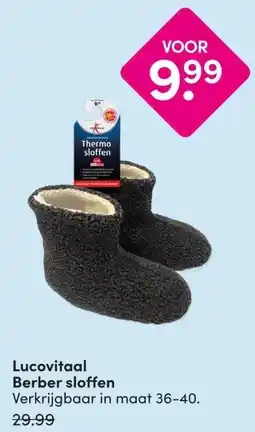 DA Lucovitaal Berber sloffen aanbieding